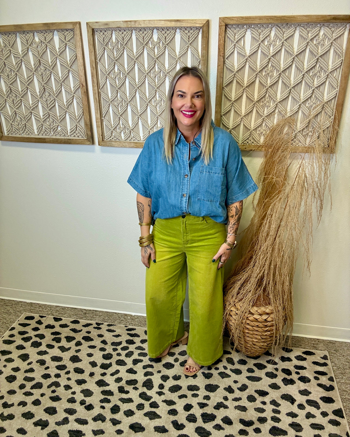 Enzyme Wash Pants-Pistachio-Pants-Easel-The Silo Boutique, Women's Fashion Boutique Located in Warren and Grand Forks North Dakota