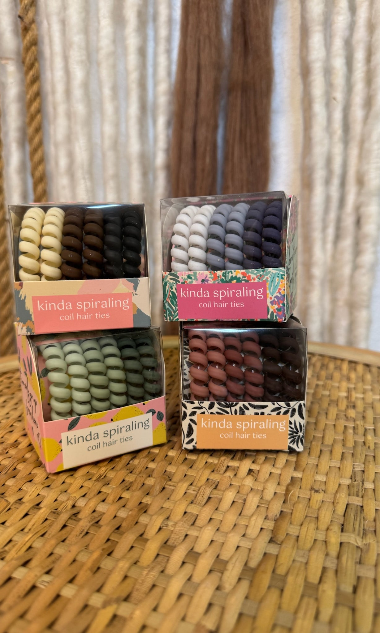 Crush Kinda Spiraling Coil Hair Ties-Hair Accessories-dm-The Silo Boutique, Women's Fashion Boutique Located in Warren and Grand Forks North Dakota