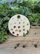 Kenze Christmas Earrings-Earrings-kenze-The Silo Boutique, Women's Fashion Boutique Located in Warren and Grand Forks North Dakota