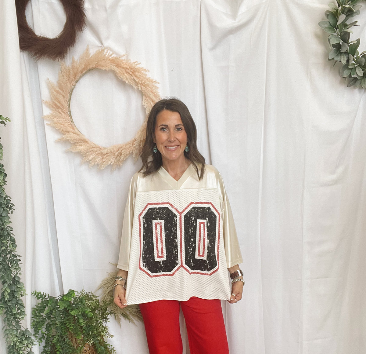 Jade Gameday Jersey-Short Sleeve Tops-jade by jane-The Silo Boutique, Women's Fashion Boutique Located in Warren and Grand Forks North Dakota