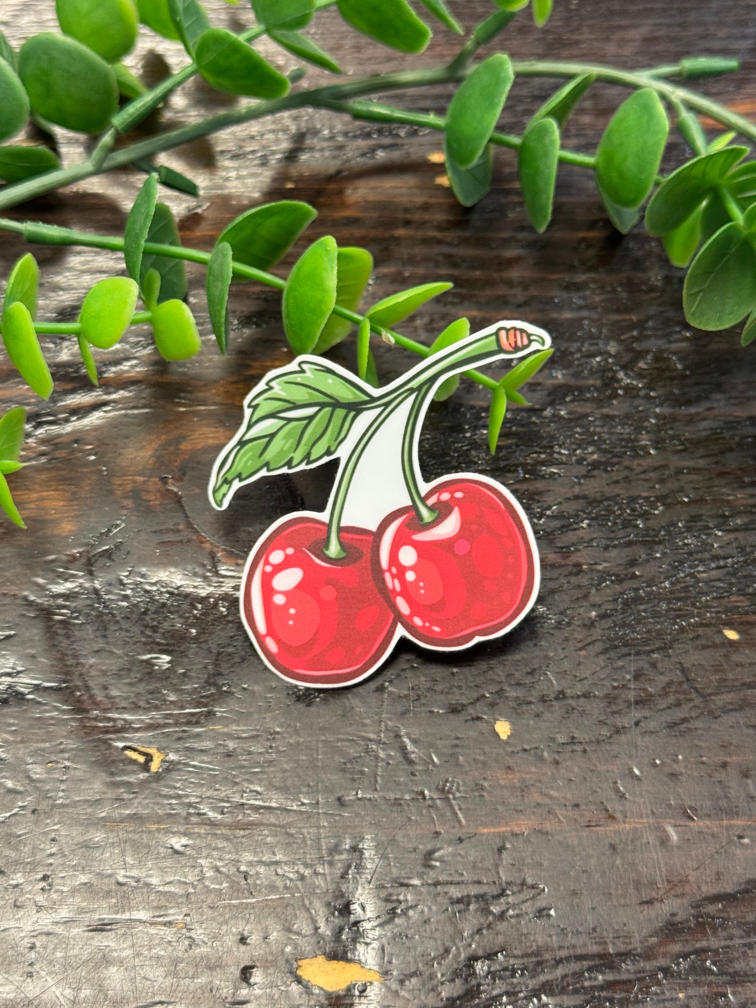 Cherries Sticker-Stickers-faire-The Silo Boutique, Women's Fashion Boutique Located in Warren and Grand Forks North Dakota