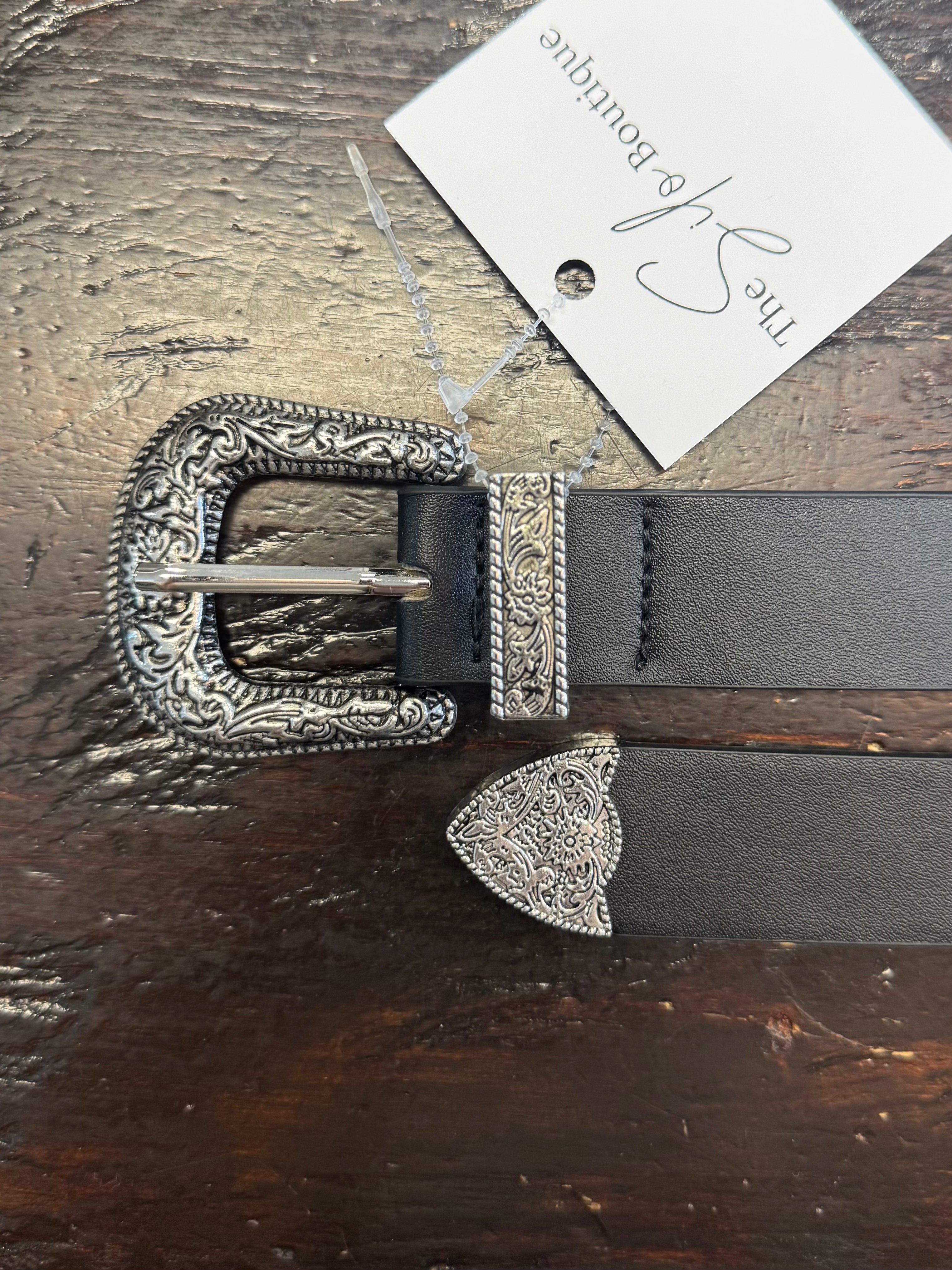 Western Pin Buckle Belt-Belts-Fame-The Silo Boutique, Women's Fashion Boutique Located in Warren and Grand Forks North Dakota