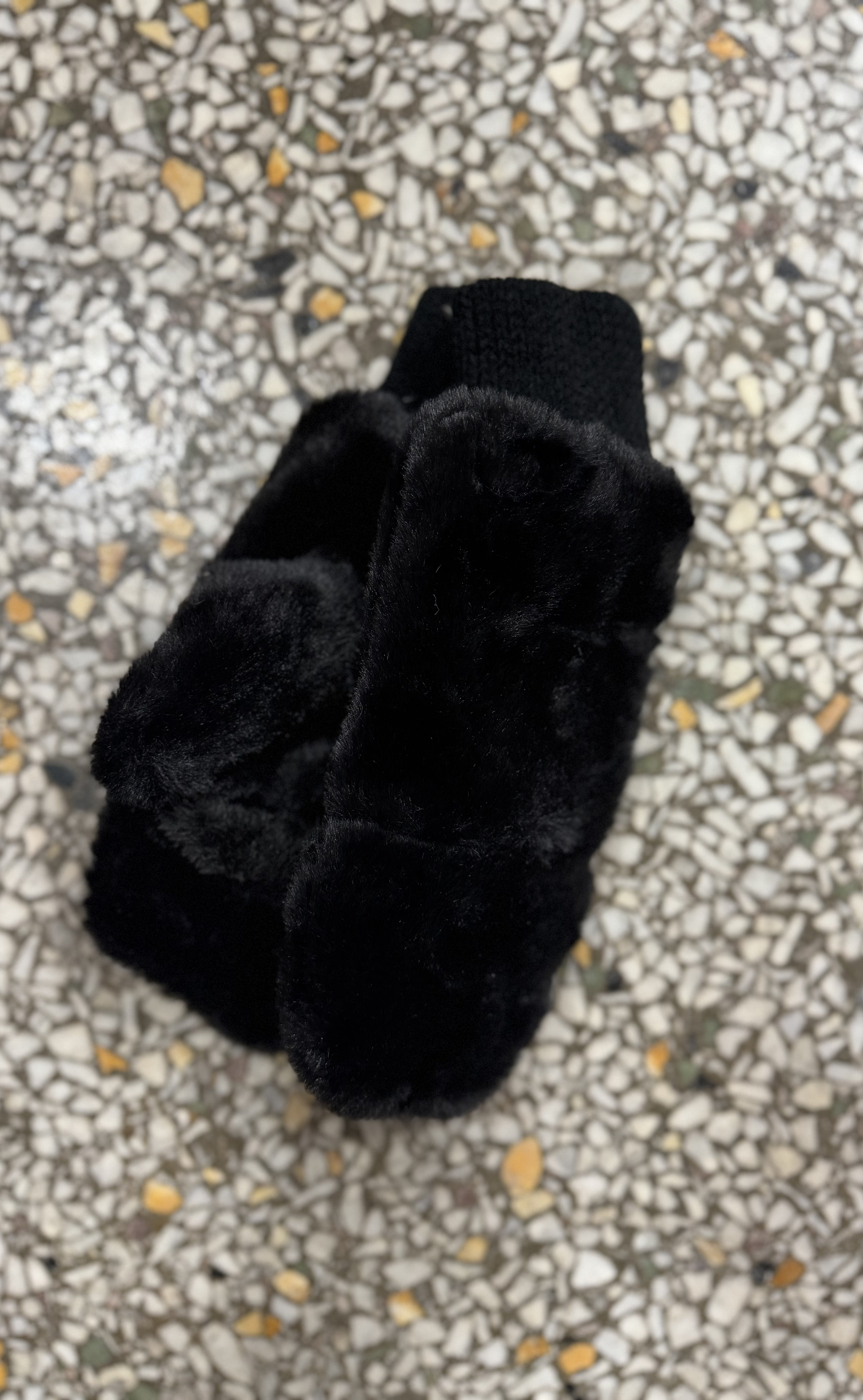 Solid Faux Fur Mittens-Gloves & Mittens-fashion city-The Silo Boutique, Women's Fashion Boutique Located in Warren and Grand Forks North Dakota