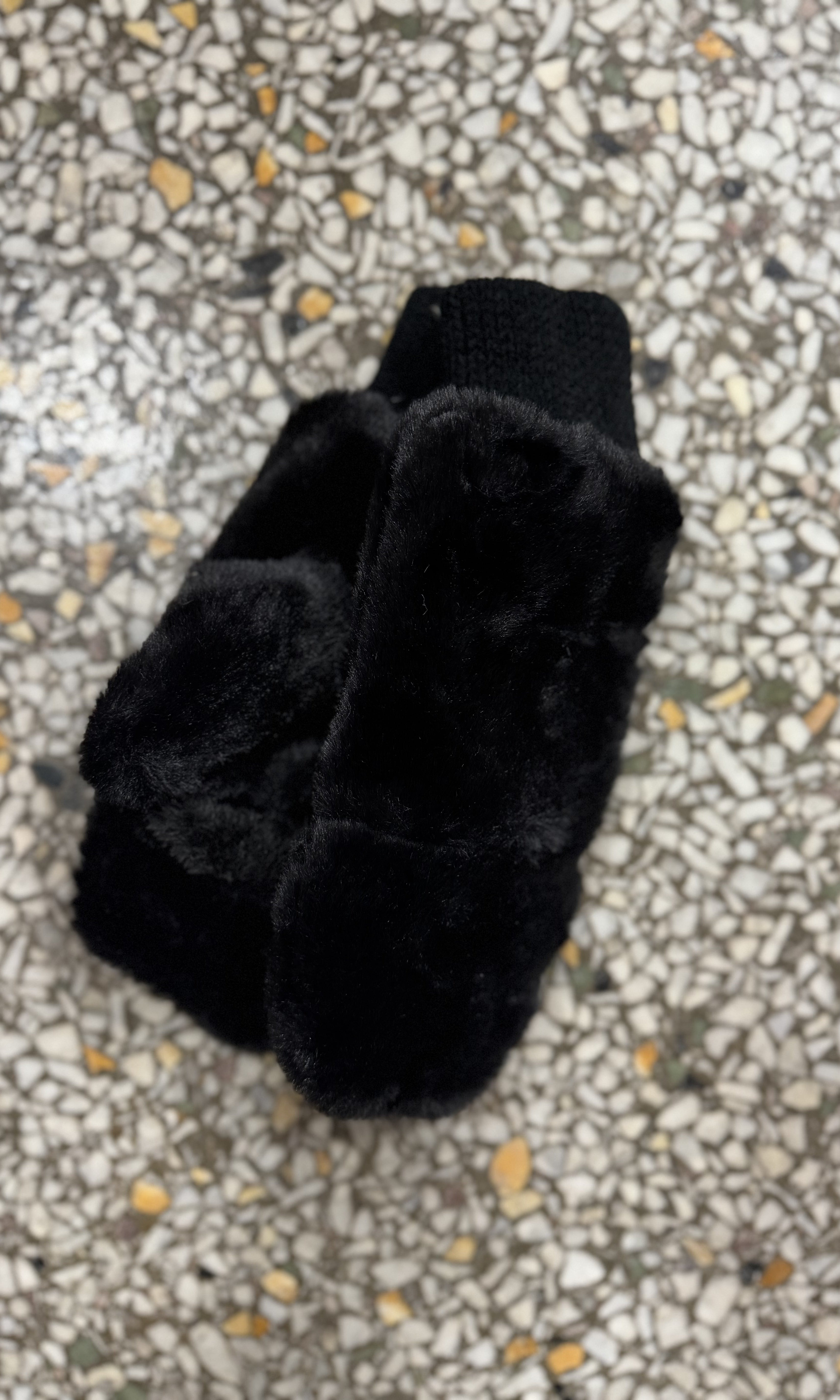Solid Faux Fur Mittens-Gloves & Mittens-fashion city-The Silo Boutique, Women's Fashion Boutique Located in Warren and Grand Forks North Dakota