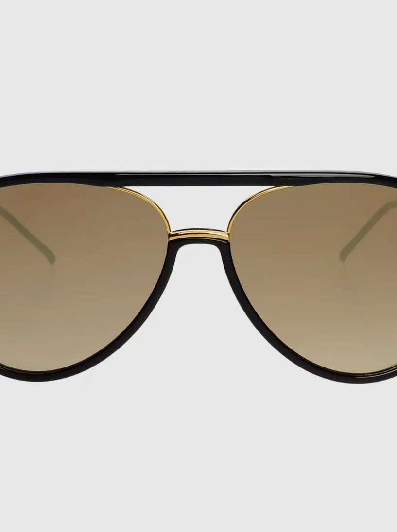 Freyrs Shay Black Gold Mirrored Sunglasses-Sunglasses-freyers-The Silo Boutique, Women's Fashion Boutique Located in Warren and Grand Forks North Dakota