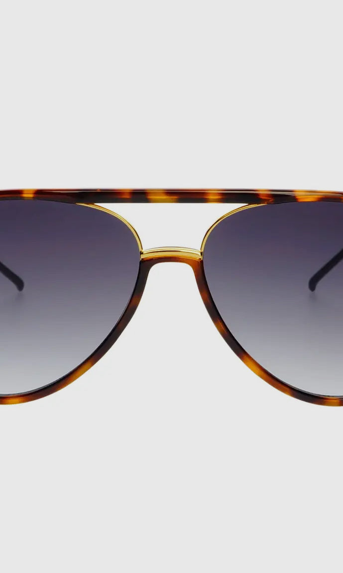 Freyrs Shay Tortoise Gradient Gray Sunglasses-Sunglasses-freyers-The Silo Boutique, Women's Fashion Boutique Located in Warren and Grand Forks North Dakota