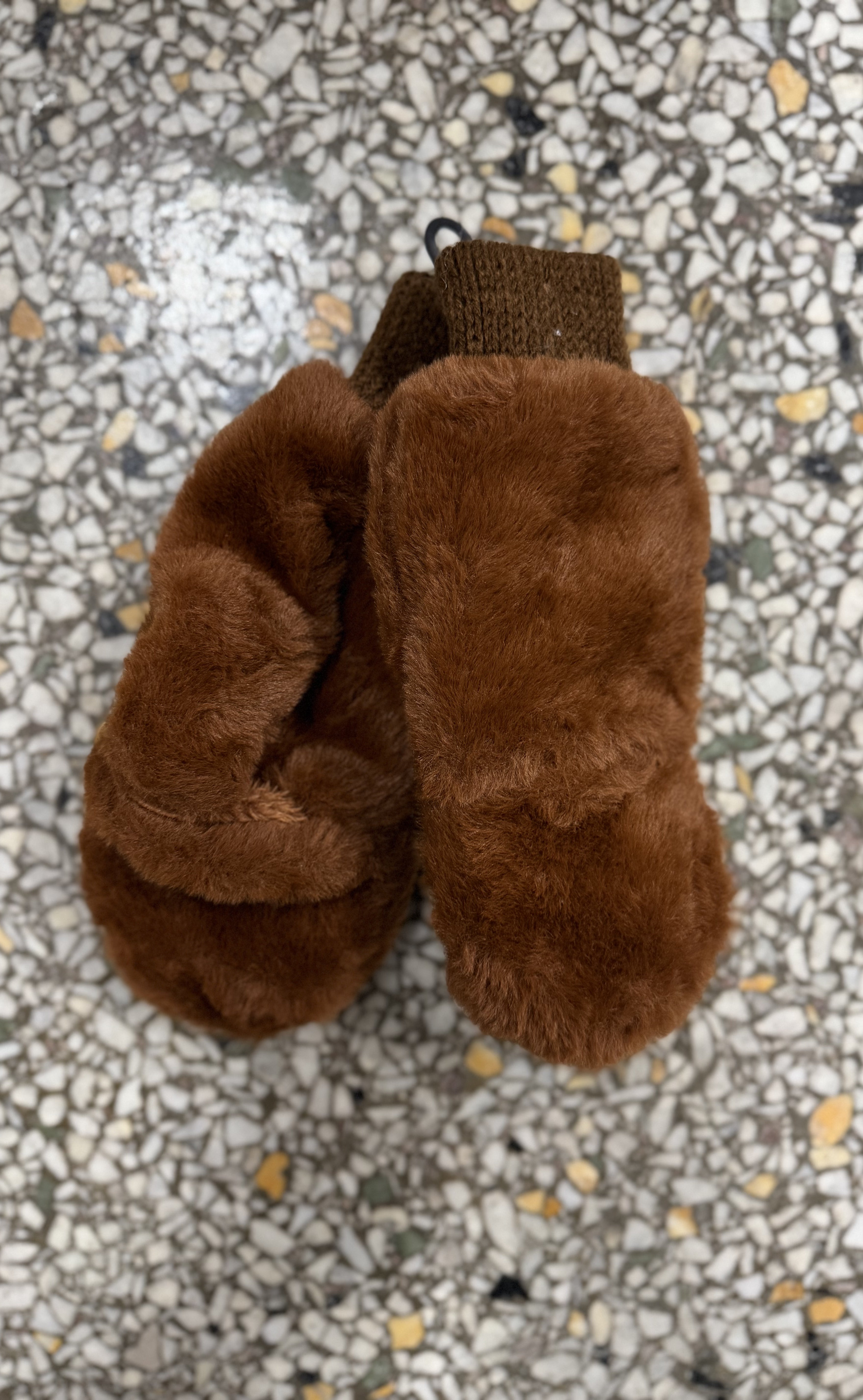 Solid Faux Fur Mittens-Gloves & Mittens-fashion city-The Silo Boutique, Women's Fashion Boutique Located in Warren and Grand Forks North Dakota