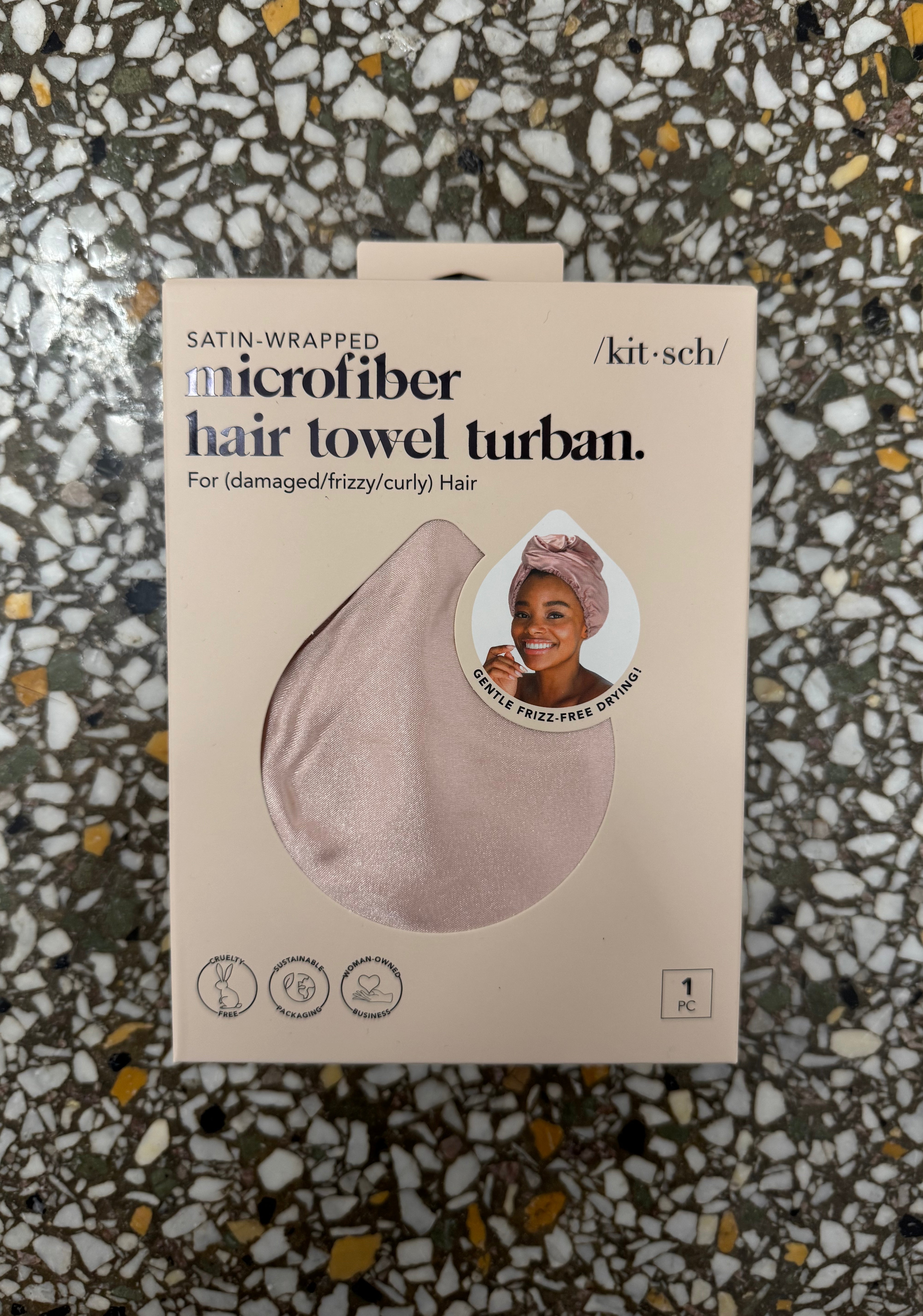 Satin Quick-Dry Hair Towel Wrap-Hair Accessories-kitsch-The Silo Boutique, Women's Fashion Boutique Located in Warren and Grand Forks North Dakota