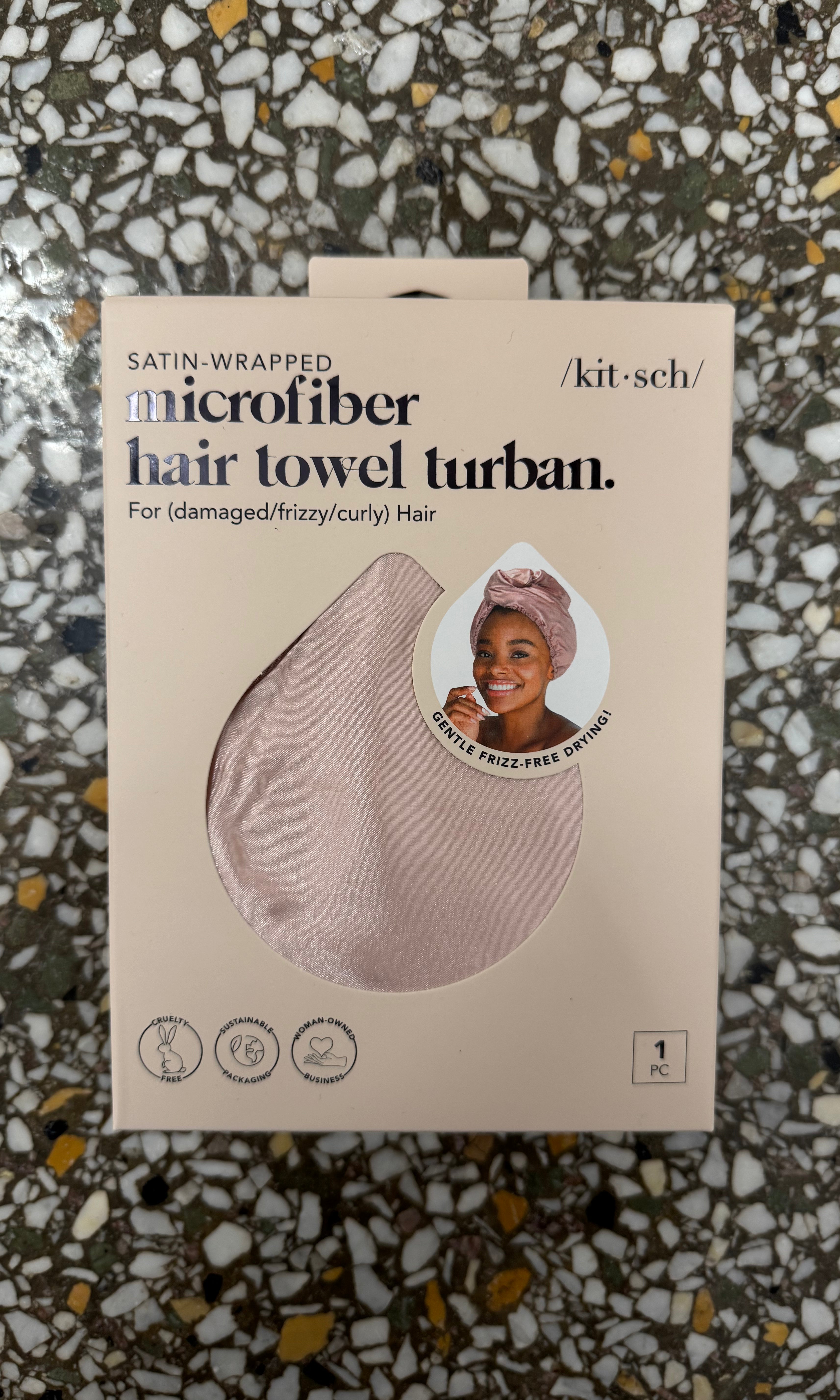 Satin Quick-Dry Hair Towel Wrap-Hair Accessories-kitsch-The Silo Boutique, Women's Fashion Boutique Located in Warren and Grand Forks North Dakota