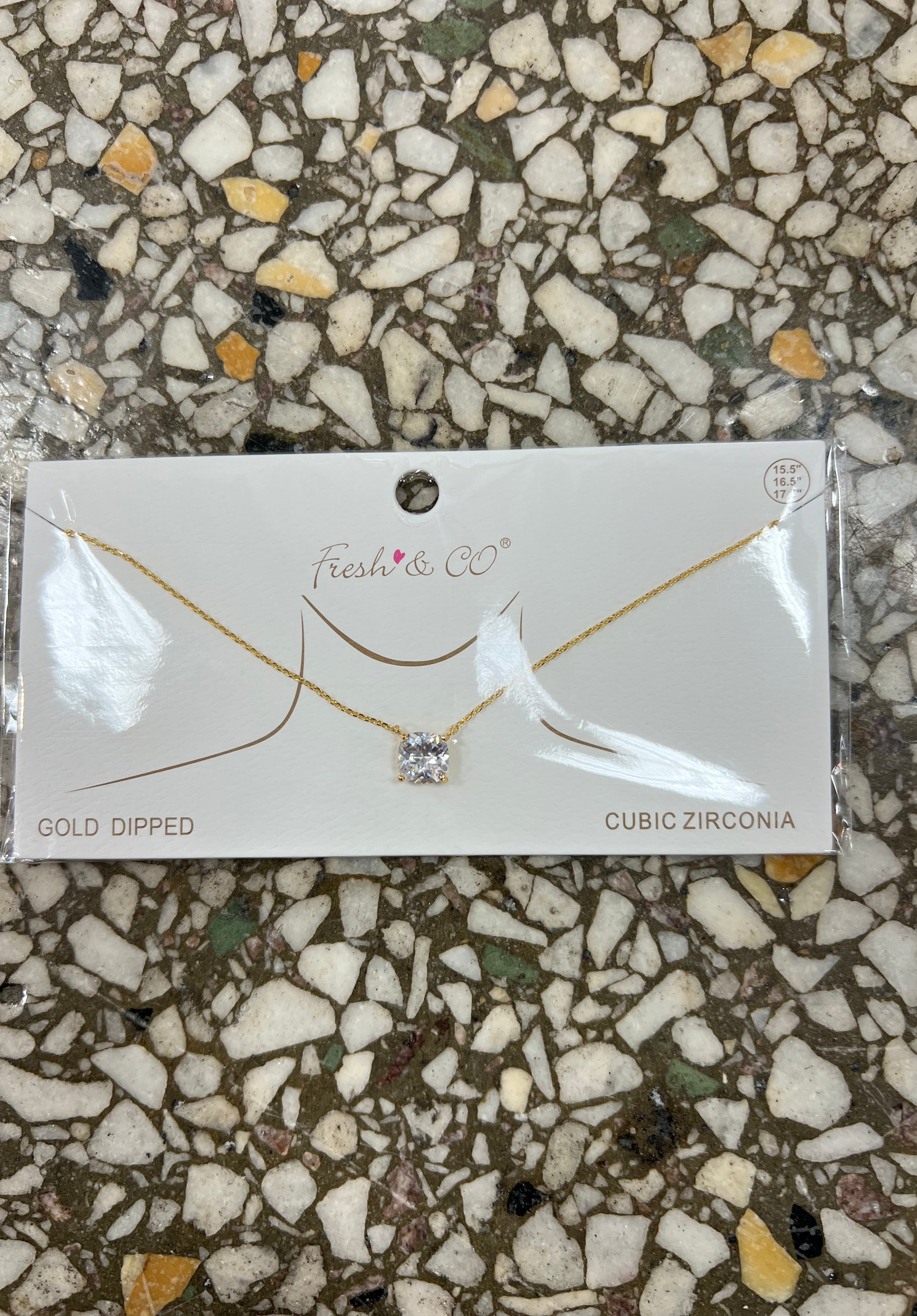 Cubic Necklace-Necklaces-Avenue Zoe-The Silo Boutique, Women's Fashion Boutique Located in Warren and Grand Forks North Dakota