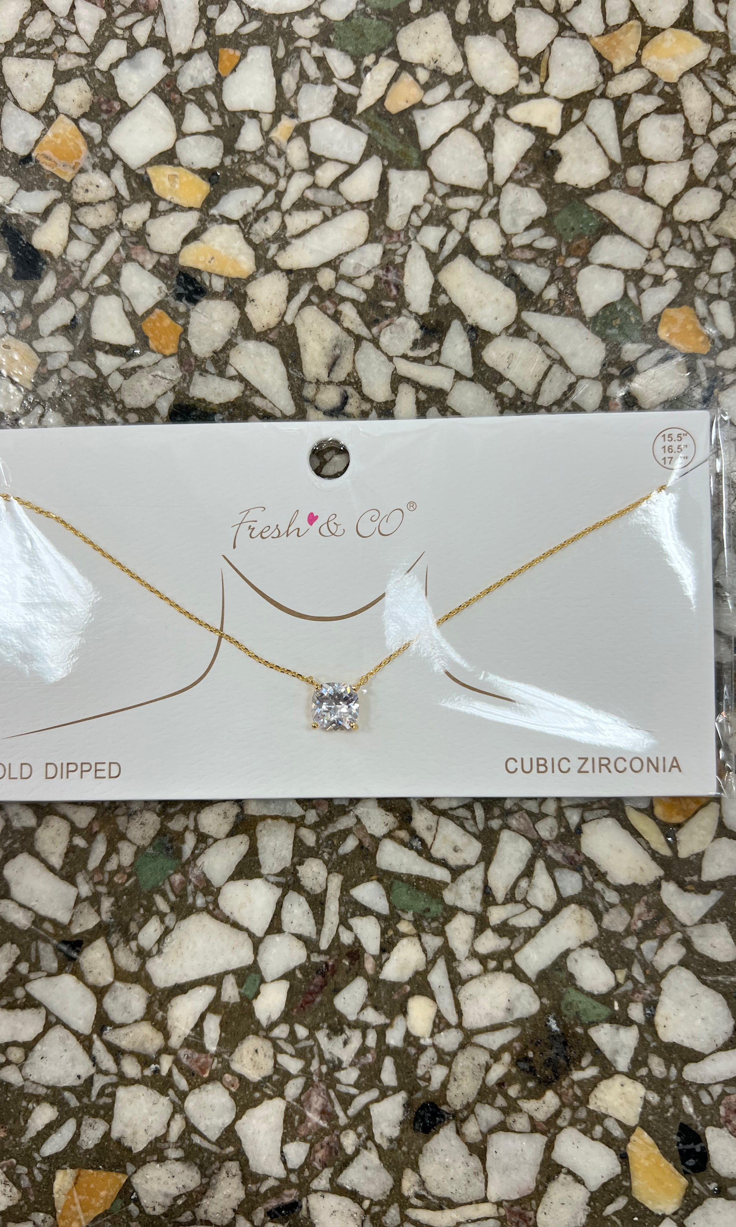 Cubic Necklace-Necklaces-Avenue Zoe-The Silo Boutique, Women's Fashion Boutique Located in Warren and Grand Forks North Dakota