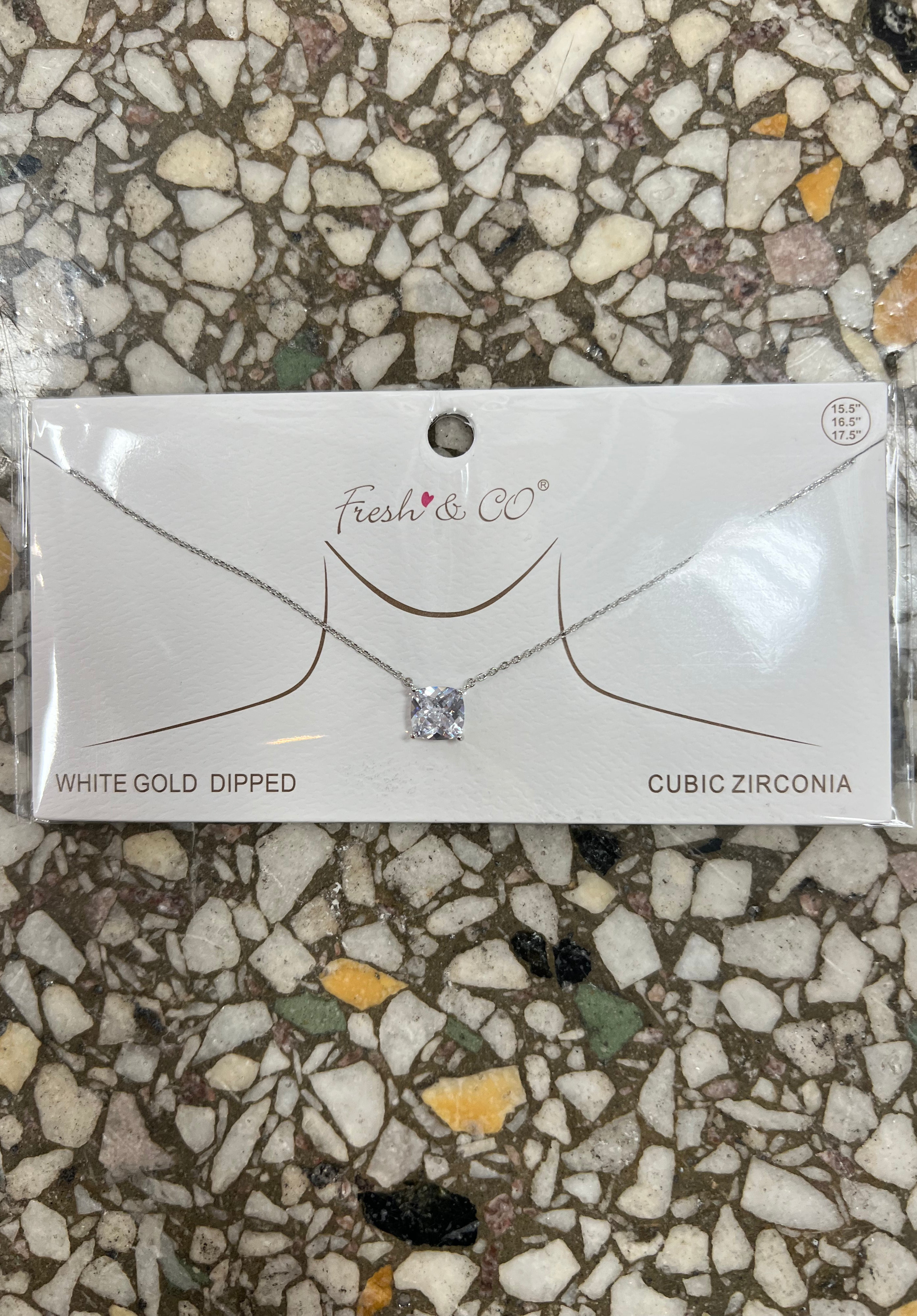 Cubic Necklace-Necklaces-Avenue Zoe-The Silo Boutique, Women's Fashion Boutique Located in Warren and Grand Forks North Dakota