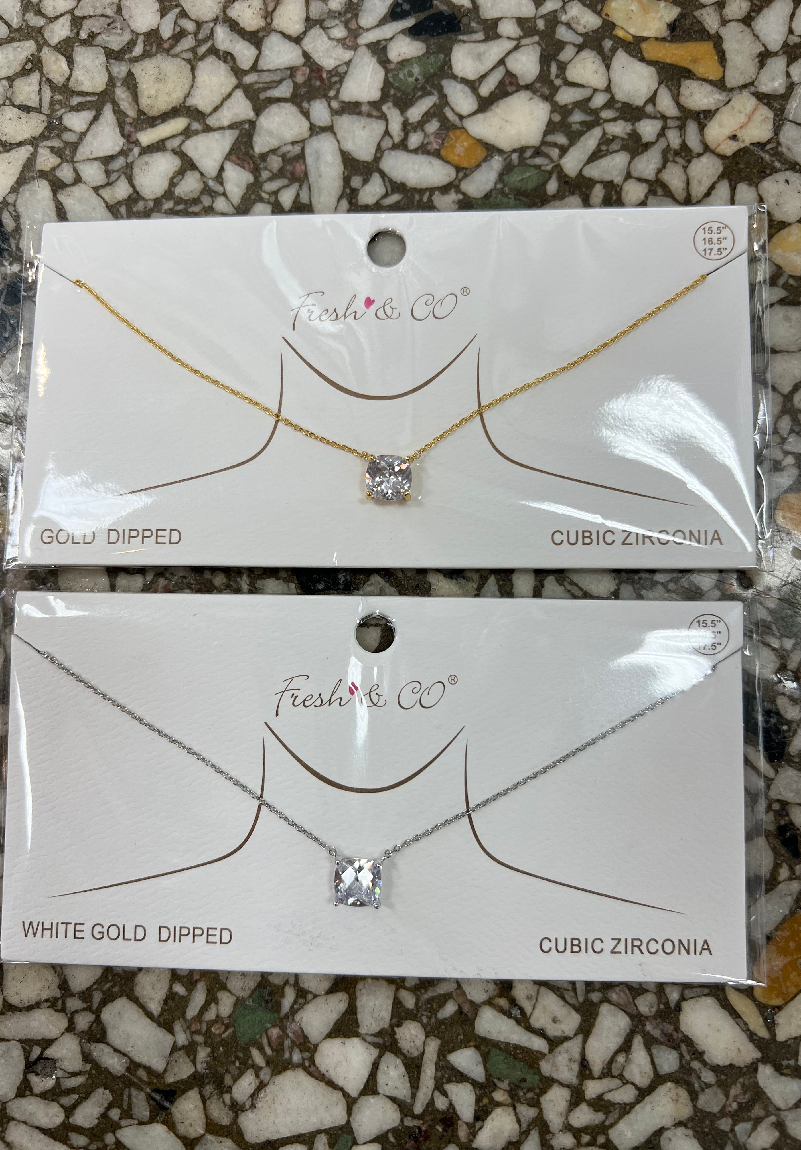 Cubic Necklace-Necklaces-Avenue Zoe-The Silo Boutique, Women's Fashion Boutique Located in Warren and Grand Forks North Dakota