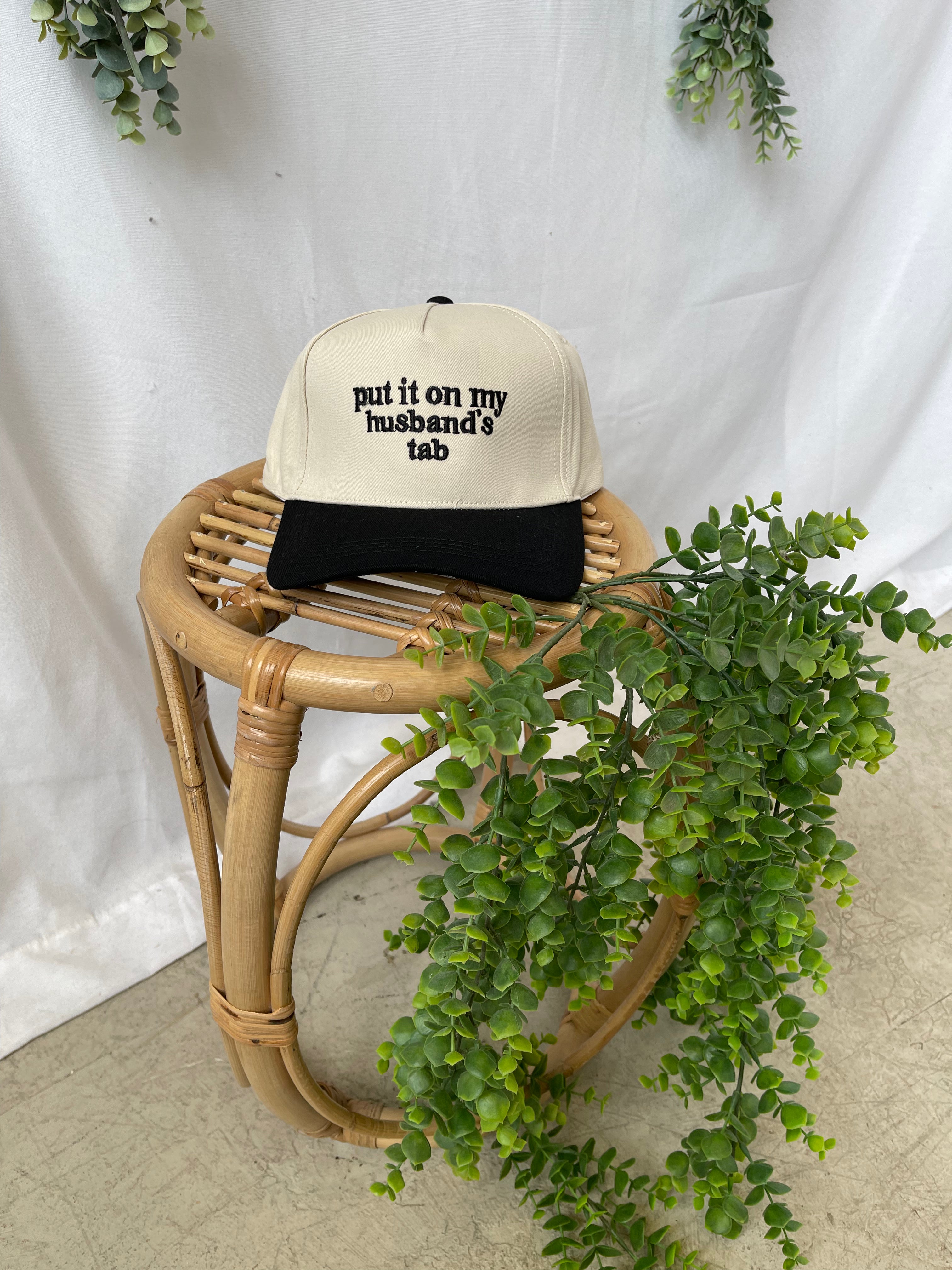Zen Put it on My Husband's Tab Hat-Black-Hats-Zenana-The Silo Boutique, Women's Fashion Boutique Located in Warren and Grand Forks North Dakota