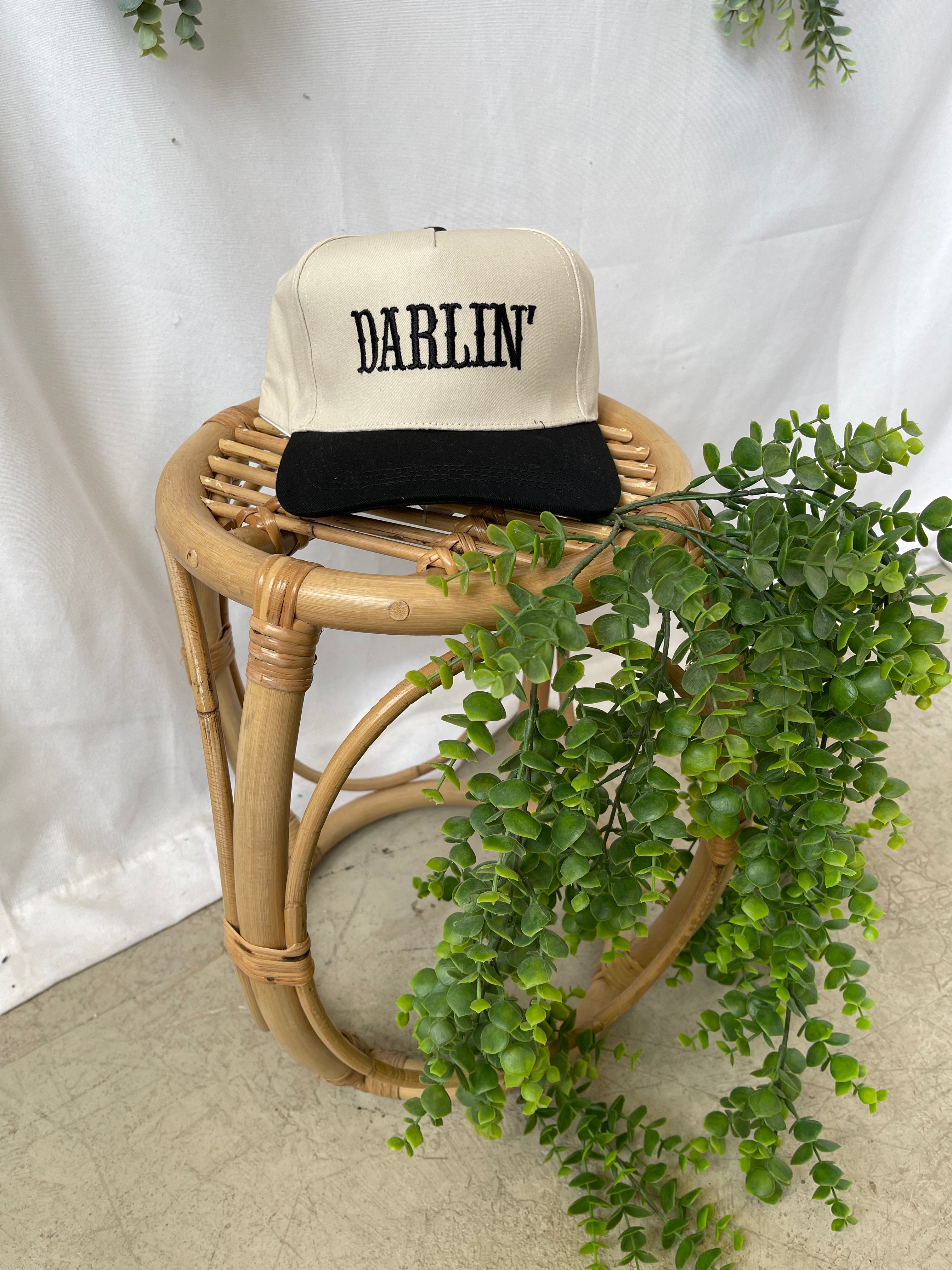Zen Darlin' Embroidered Hat-Black-Hats-Zenana-The Silo Boutique, Women's Fashion Boutique Located in Warren and Grand Forks North Dakota