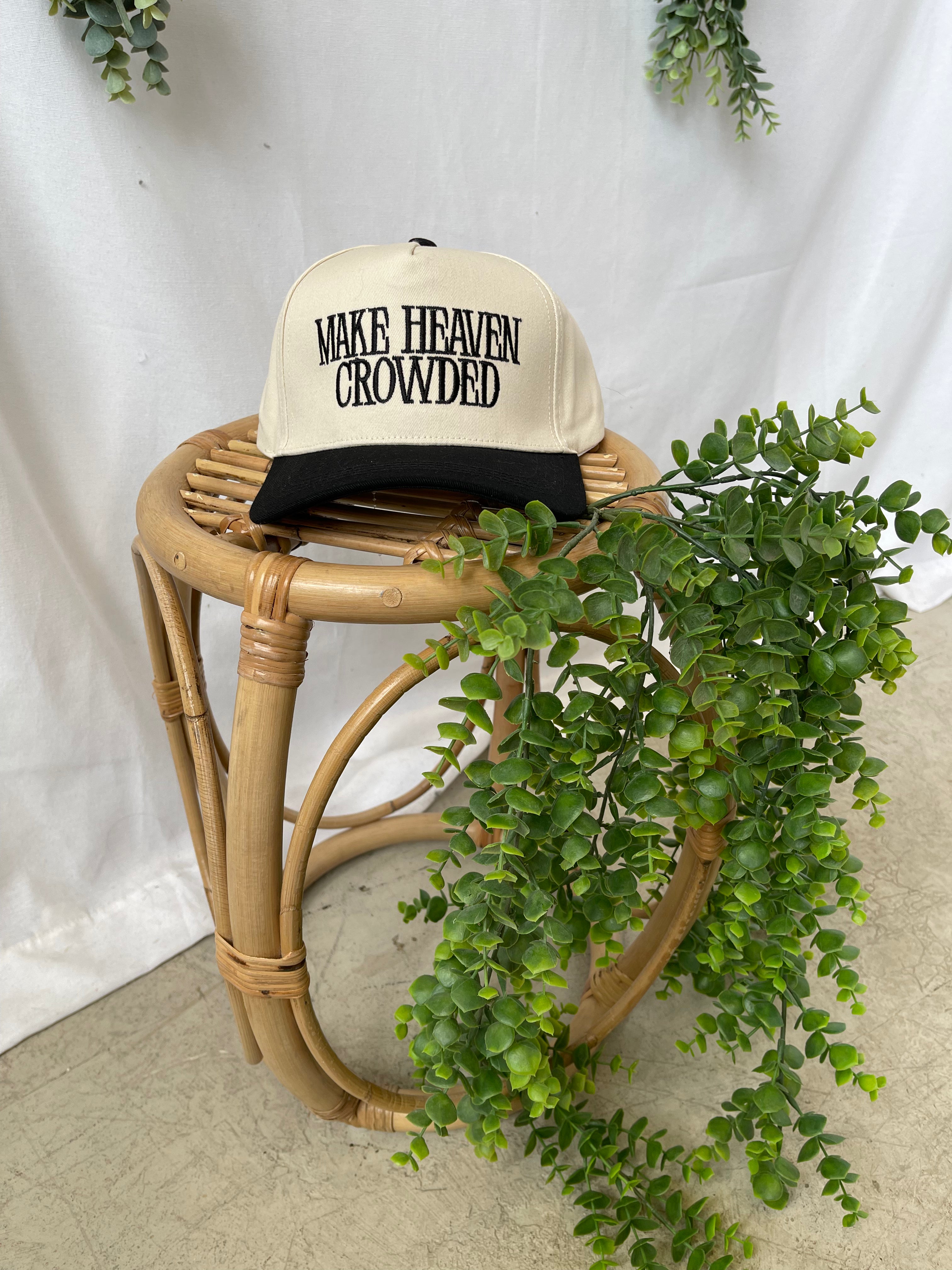 Zen Make Heaven Crowded Cap-Black-Hats-Zenana-The Silo Boutique, Women's Fashion Boutique Located in Warren and Grand Forks North Dakota