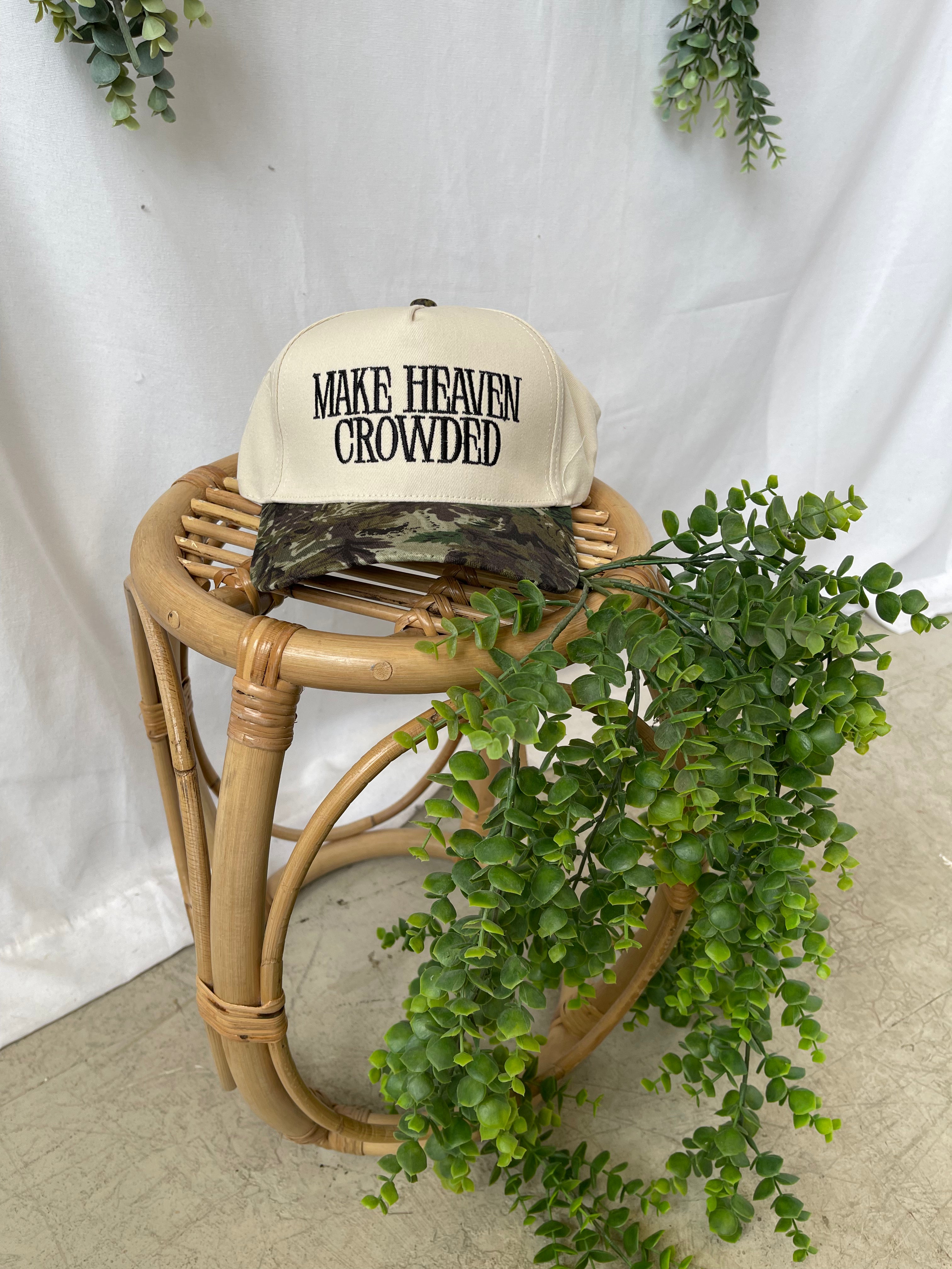 Zen Make Heaven Crowded Hat Cap-Camo-Hats-Zenana-The Silo Boutique, Women's Fashion Boutique Located in Warren and Grand Forks North Dakota