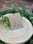 Must Have Pave Cross Pendant Necklace-Necklaces-Fame-The Silo Boutique, Women's Fashion Boutique Located in Warren and Grand Forks North Dakota