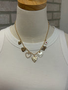 Seven Hearts Charm Necklace-Necklaces-Fame-The Silo Boutique, Women's Fashion Boutique Located in Warren and Grand Forks North Dakota