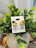 Thick Gold Mini Hoop-Earrings-Fame-The Silo Boutique, Women's Fashion Boutique Located in Warren and Grand Forks North Dakota