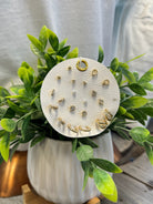 Stone Pave Earring Set-Earrings-Fame-The Silo Boutique, Women's Fashion Boutique Located in Warren and Grand Forks North Dakota