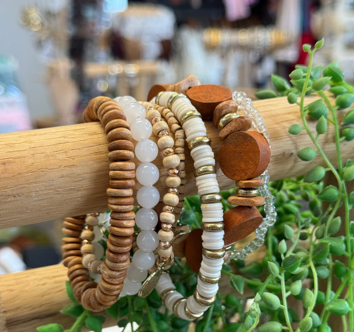 Brown Mix Coin Bracelets-Bracelets-Fame-The Silo Boutique, Women's Fashion Boutique Located in Warren and Grand Forks North Dakota