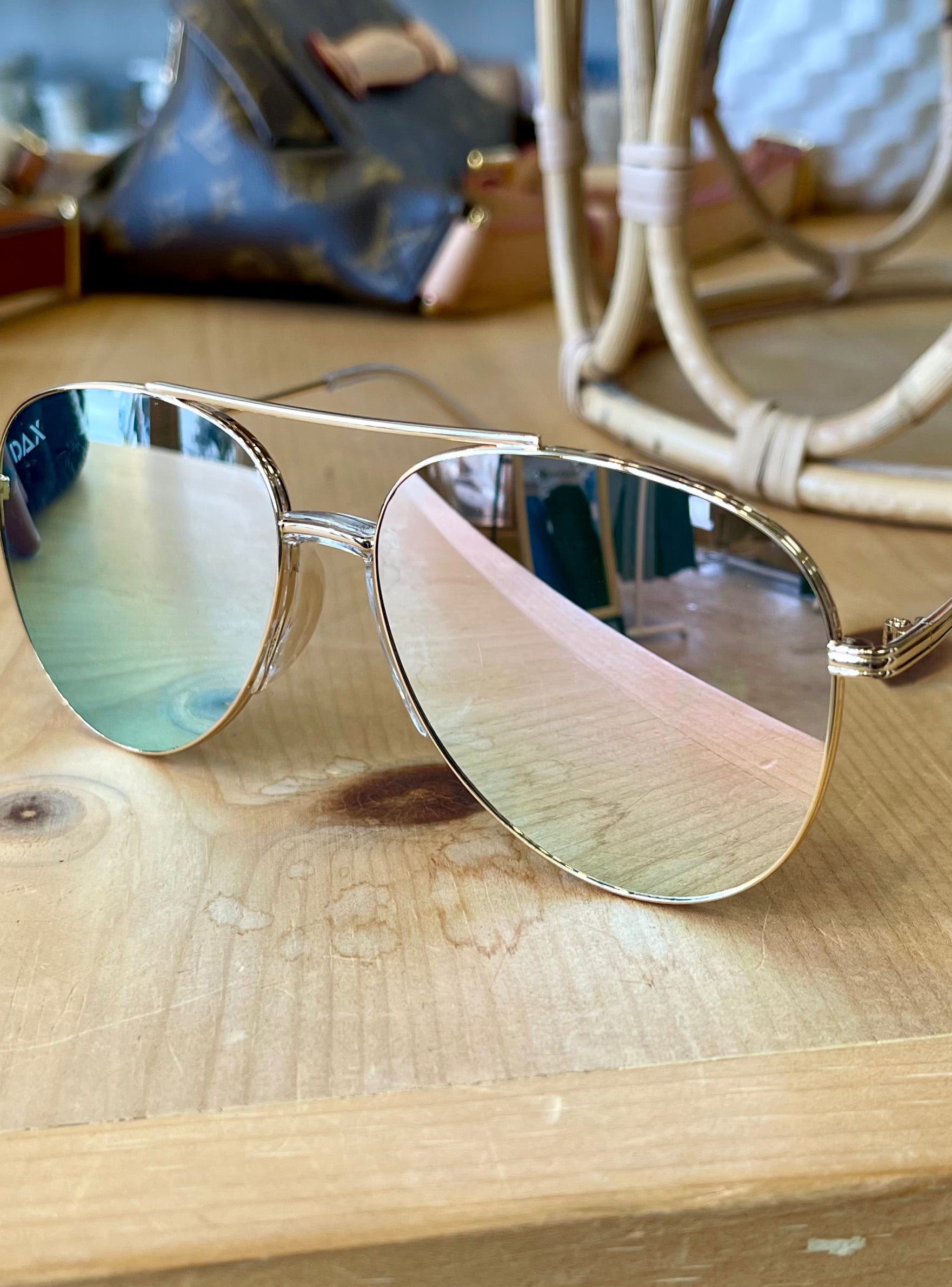 Dax Gold Aviator Sunglasses-Sunglasses-dax-The Silo Boutique, Women's Fashion Boutique Located in Warren and Grand Forks North Dakota