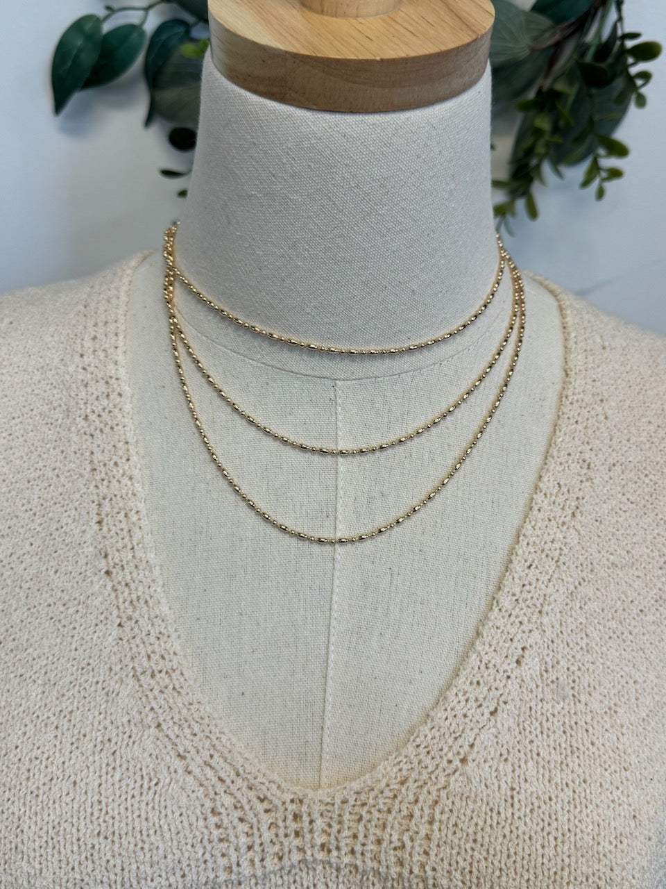 Layered Dot Necklace-Necklaces-Fame-The Silo Boutique, Women's Fashion Boutique Located in Warren and Grand Forks North Dakota