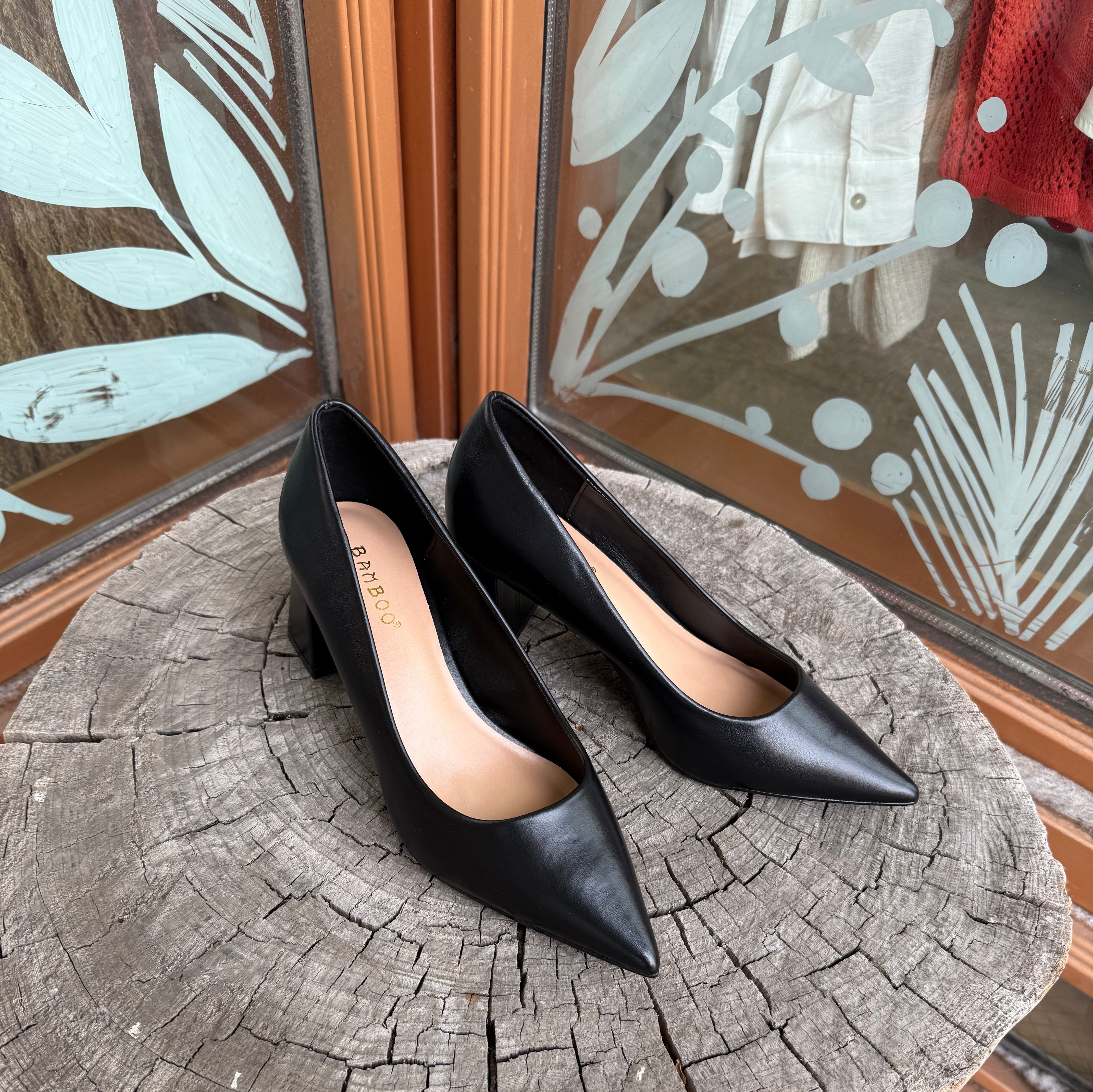 Starlike Black Heels-Heels-ccocci-The Silo Boutique, Women's Fashion Boutique Located in Warren and Grand Forks North Dakota