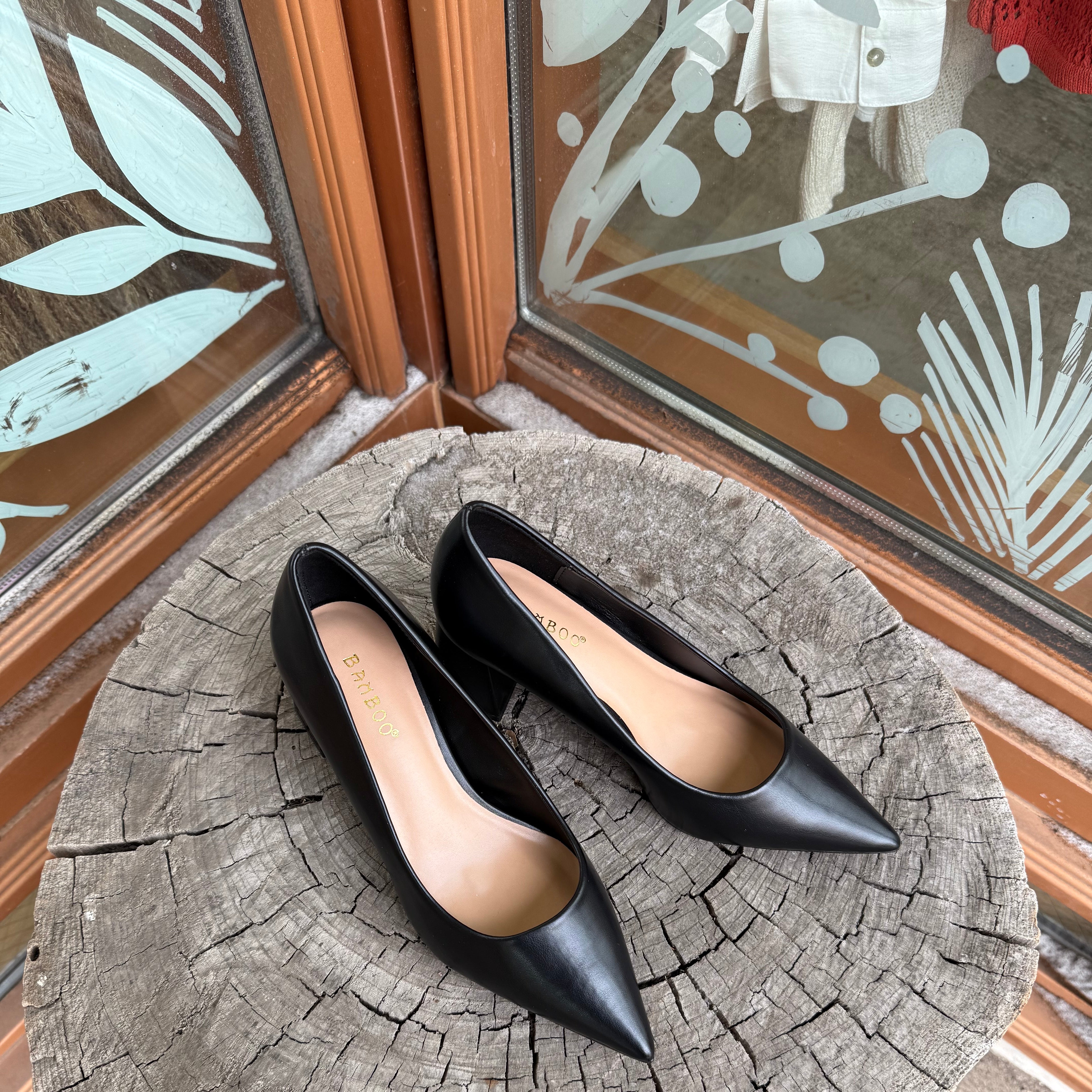Starlike Black Heels-Heels-ccocci-The Silo Boutique, Women's Fashion Boutique Located in Warren and Grand Forks North Dakota