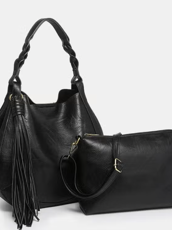 Eloise Large Tassel Hobo Purse-Purses-Jen and Co-The Silo Boutique, Women's Fashion Boutique Located in Warren and Grand Forks North Dakota