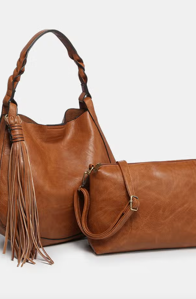 Eloise Large Tassel Hobo Purse-Purses-Jen and Co-The Silo Boutique, Women's Fashion Boutique Located in Warren and Grand Forks North Dakota