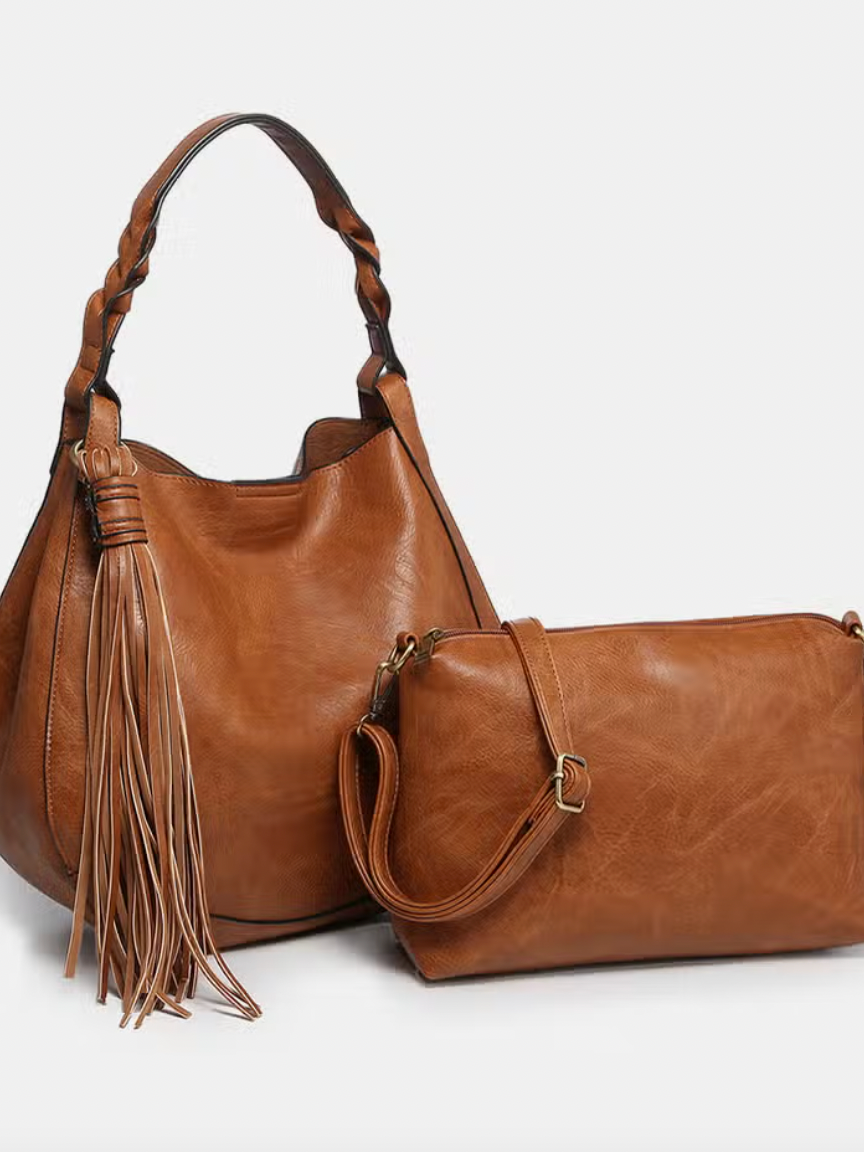 Eloise Large Tassel Hobo Purse-Purses-Jen and Co-The Silo Boutique, Women's Fashion Boutique Located in Warren and Grand Forks North Dakota