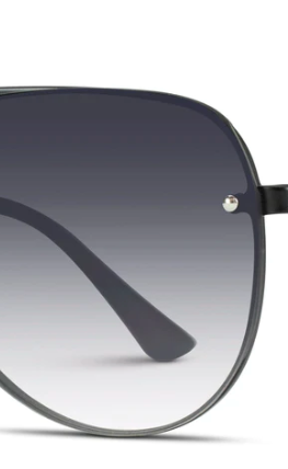 WMP Gradient Black Aviator Sunglasses-Sunglasses-wmp-The Silo Boutique, Women's Fashion Boutique Located in Warren and Grand Forks North Dakota