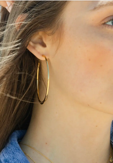 Splendid Large Hoops-earrings-splendid iris-The Silo Boutique, Women's Fashion Boutique Located in Warren and Grand Forks North Dakota