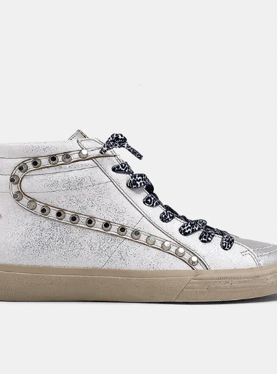 ShuShop Rio White Silver Sneaker-Shoes-shushop-The Silo Boutique, Women's Fashion Boutique Located in Warren and Grand Forks North Dakota