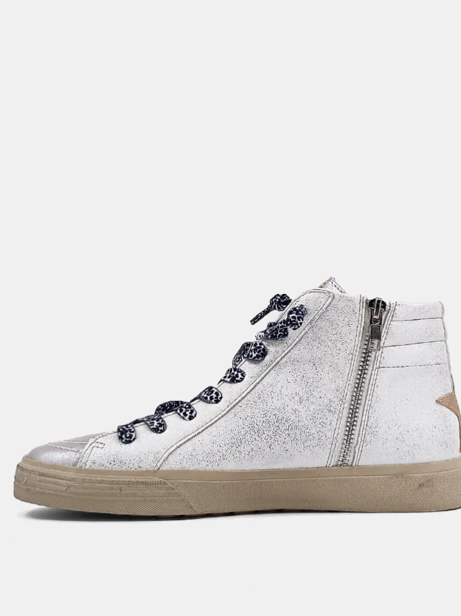 ShuShop Rio White Silver Sneaker-Shoes-shushop-The Silo Boutique, Women's Fashion Boutique Located in Warren and Grand Forks North Dakota