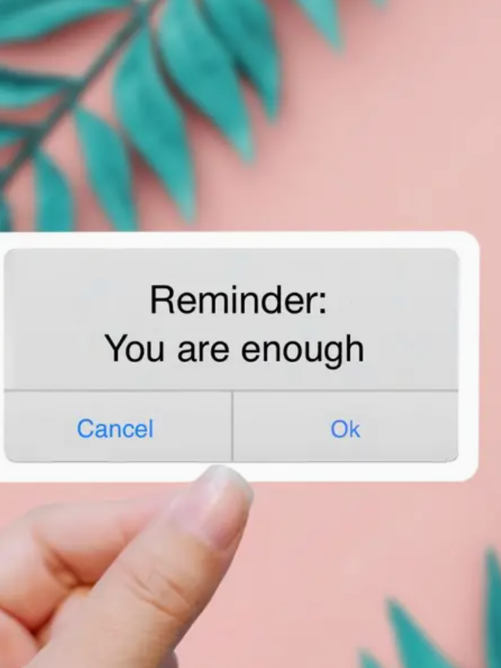 Reminder: You Are Enough Sticker-Stickers-faire-The Silo Boutique, Women's Fashion Boutique Located in Warren and Grand Forks North Dakota