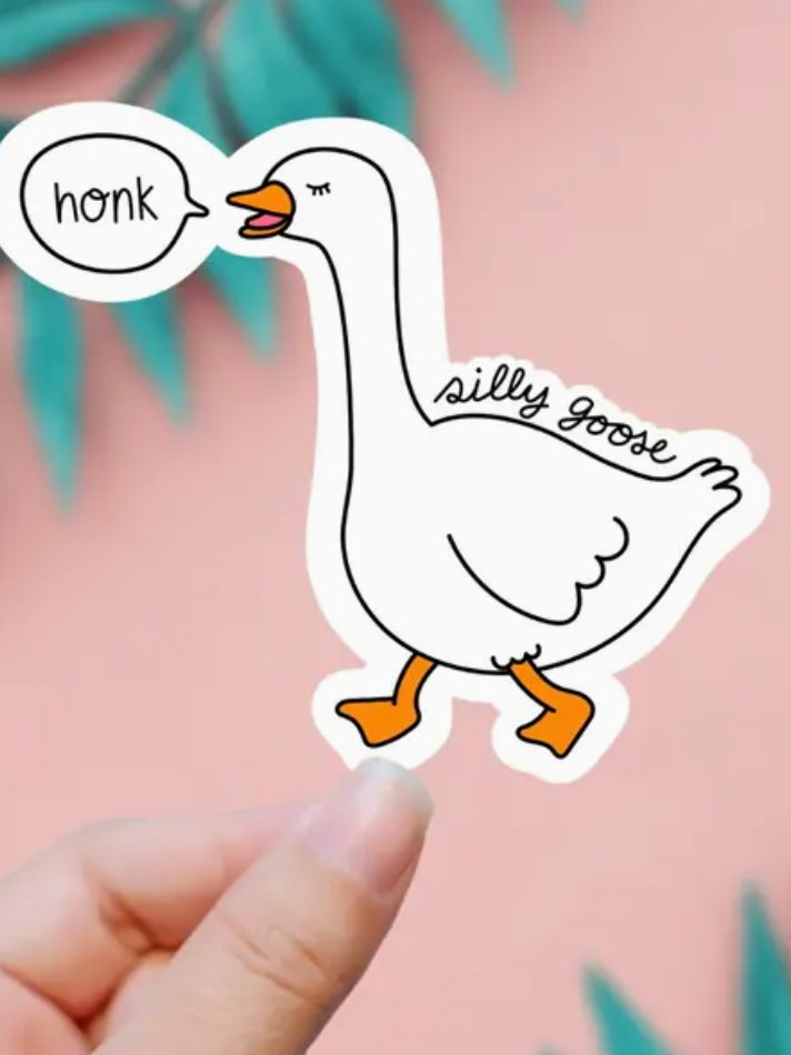 Silly Goose Sticker-Stickers-faire-The Silo Boutique, Women's Fashion Boutique Located in Warren and Grand Forks North Dakota