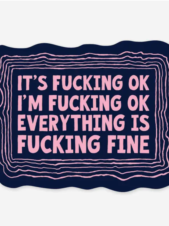 I'm Fine Sticker-Stickers-faire-The Silo Boutique, Women's Fashion Boutique Located in Warren and Grand Forks North Dakota