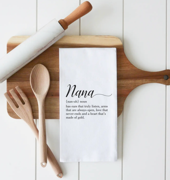 Nana Tea Towel-Tea Towels-Porter Lane-The Silo Boutique, Women's Fashion Boutique Located in Warren and Grand Forks North Dakota