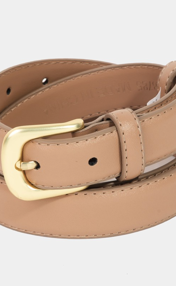 Timeless Belt-Tan-Belts-Fame-The Silo Boutique, Women's Fashion Boutique Located in Warren and Grand Forks North Dakota