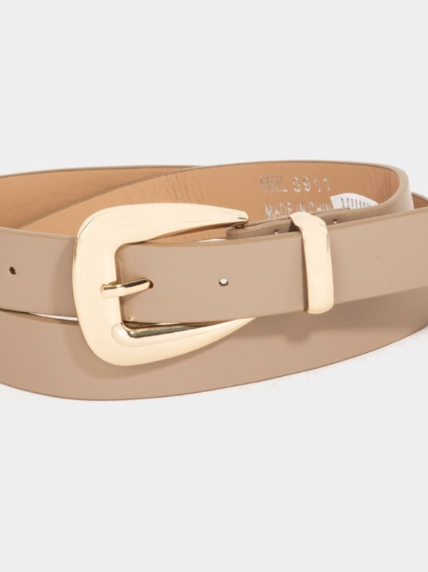 Smooth Belt-Tan-Belts-Fame-The Silo Boutique, Women's Fashion Boutique Located in Warren and Grand Forks North Dakota