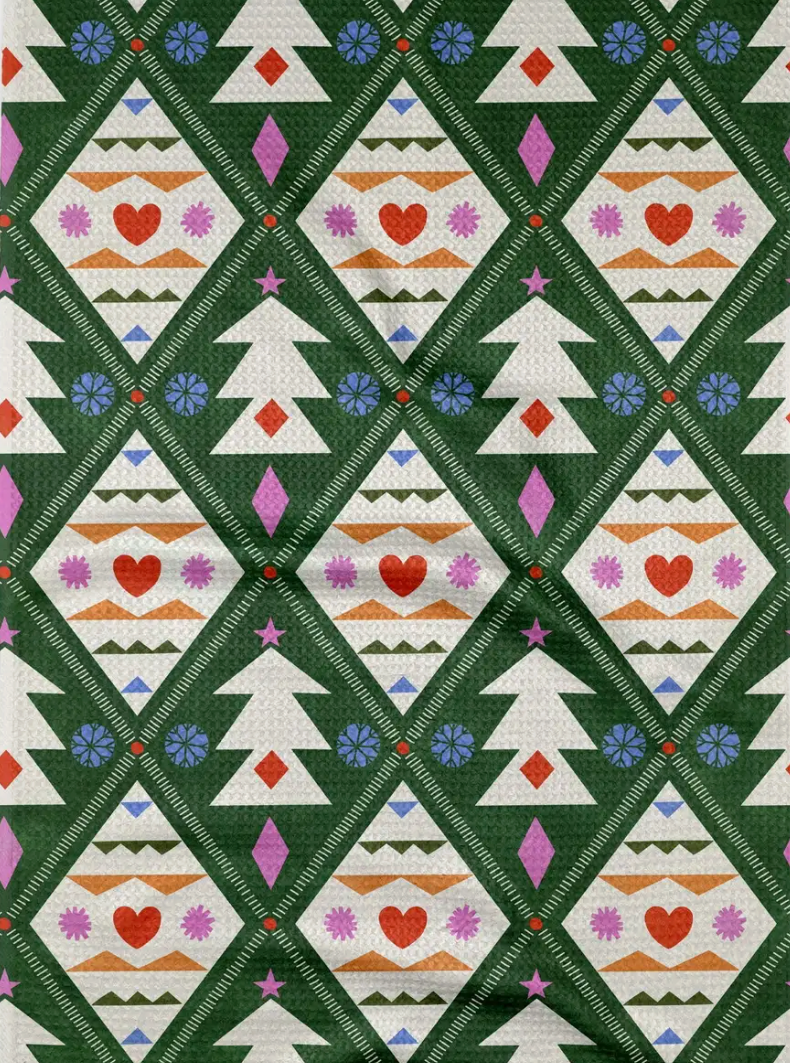 Geometry Tea Towel-dish cloth-geometry-The Silo Boutique, Women's Fashion Boutique Located in Warren and Grand Forks North Dakota