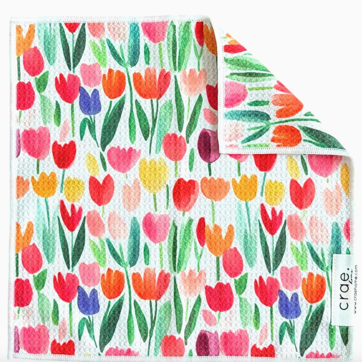Crae Tulip Time Washcloth-Tea Towels-crae-The Silo Boutique, Women's Fashion Boutique Located in Warren and Grand Forks North Dakota