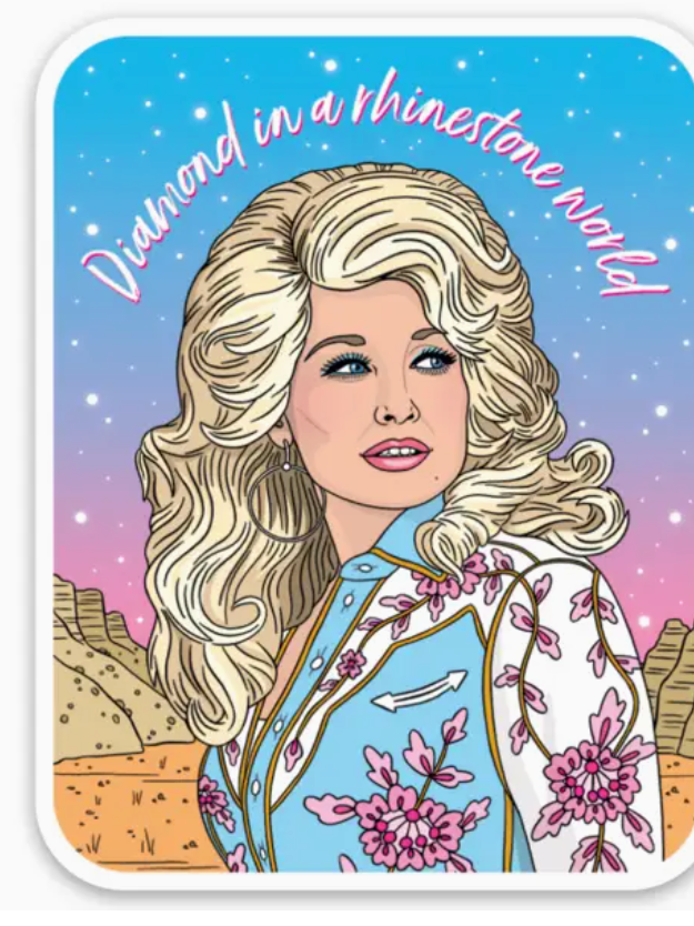 Dolly Diamond in A Rhinestone Sticker-Stickers-fair-The Silo Boutique, Women's Fashion Boutique Located in Warren and Grand Forks North Dakota