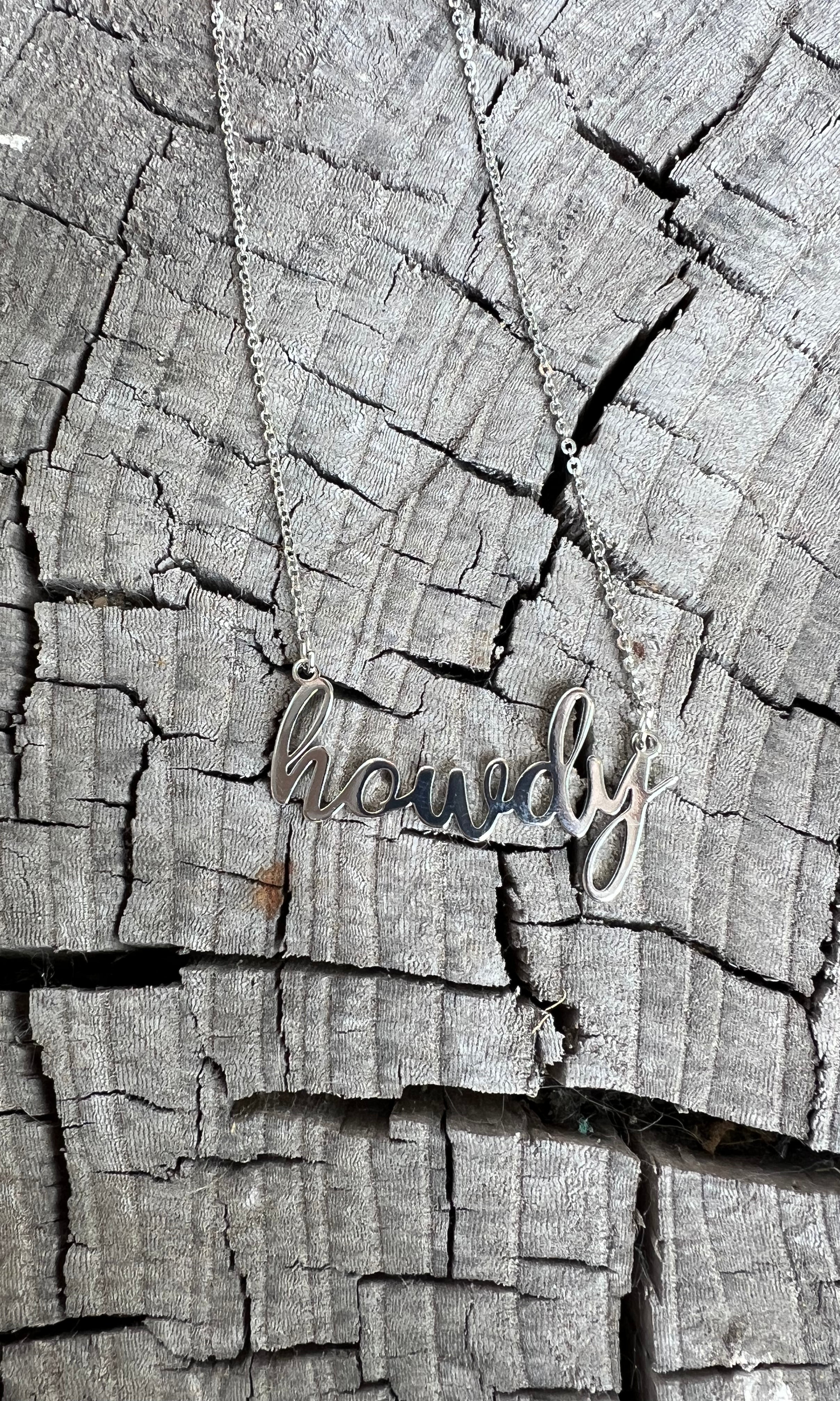 Howdy Necklace-Necklaces-wild junkie-The Silo Boutique, Women's Fashion Boutique Located in Warren and Grand Forks North Dakota