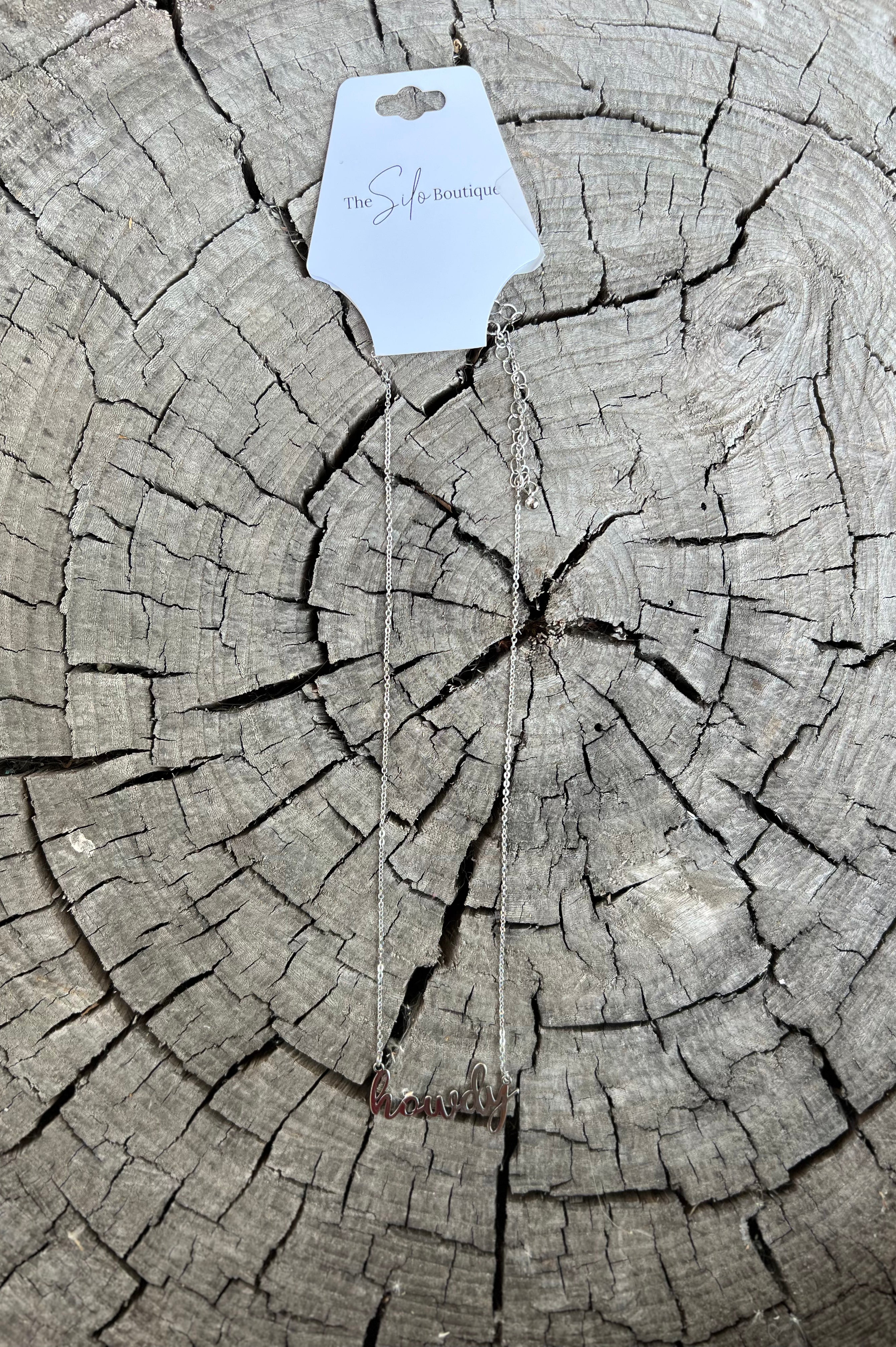 Howdy Necklace-Necklaces-wild junkie-The Silo Boutique, Women's Fashion Boutique Located in Warren and Grand Forks North Dakota