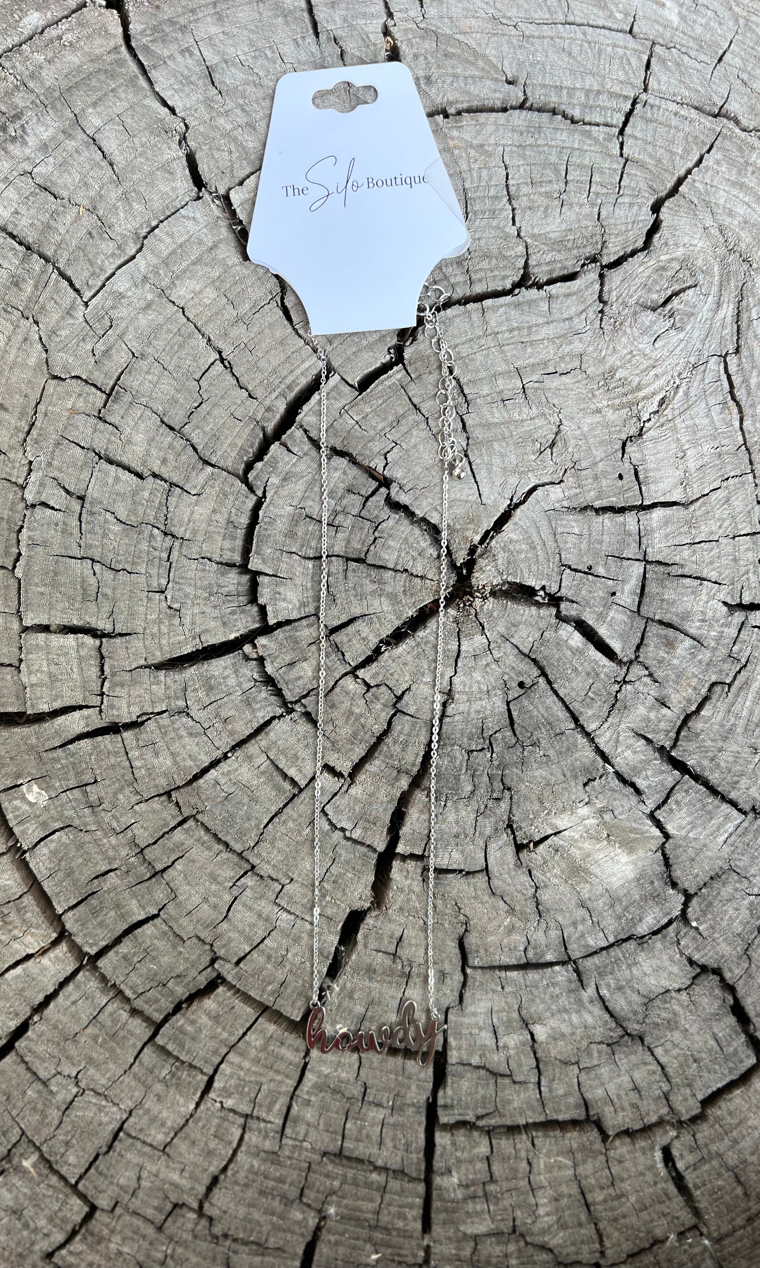 Howdy Necklace-Necklaces-wild junkie-The Silo Boutique, Women's Fashion Boutique Located in Warren and Grand Forks North Dakota