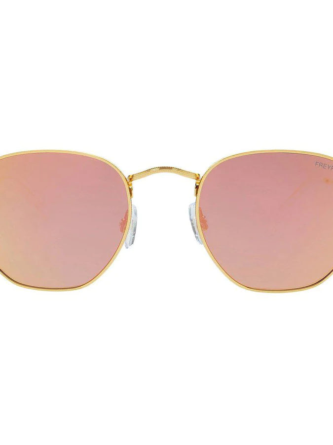 Freyrs Alex Gold/Pink Sunglasses-Sunglasses-freyers-The Silo Boutique, Women's Fashion Boutique Located in Warren and Grand Forks North Dakota